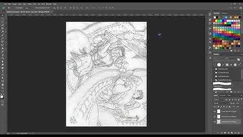 Art 210 Photomerging a Larger Drawing in Adobe Photoshop