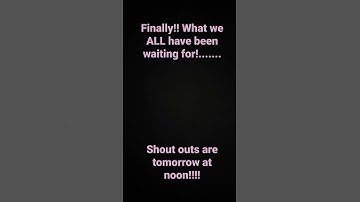 Shout outs are coming! (check the description)#shoutout #comment #subscribe #whynot