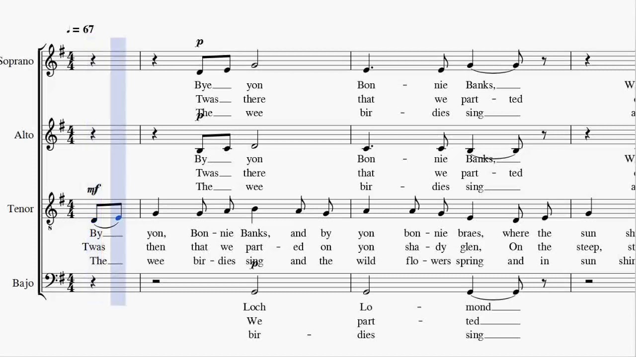 Loch lommond coral voz de Contralto