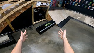Go-pro ledge skate session at Olliewood Action Sports