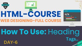 How To Use Header/Heading Tags Using HTML5 | Web Designing Full Course From Zero