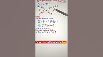 How to Solve Important Triangle Question ? #shorts |  Similarity Triangle Question