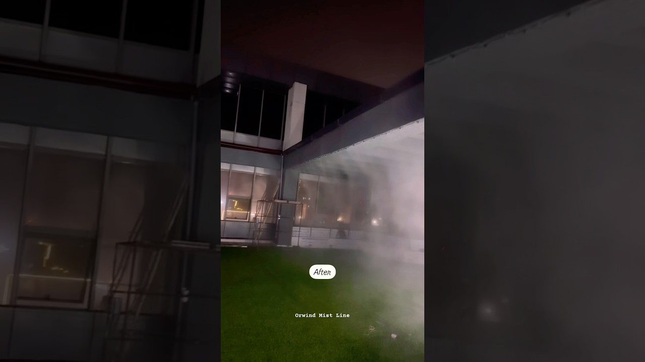 High Pressure Misting Mist Line & agog System, For Outdoor | Orwind Misting Fogger Kit