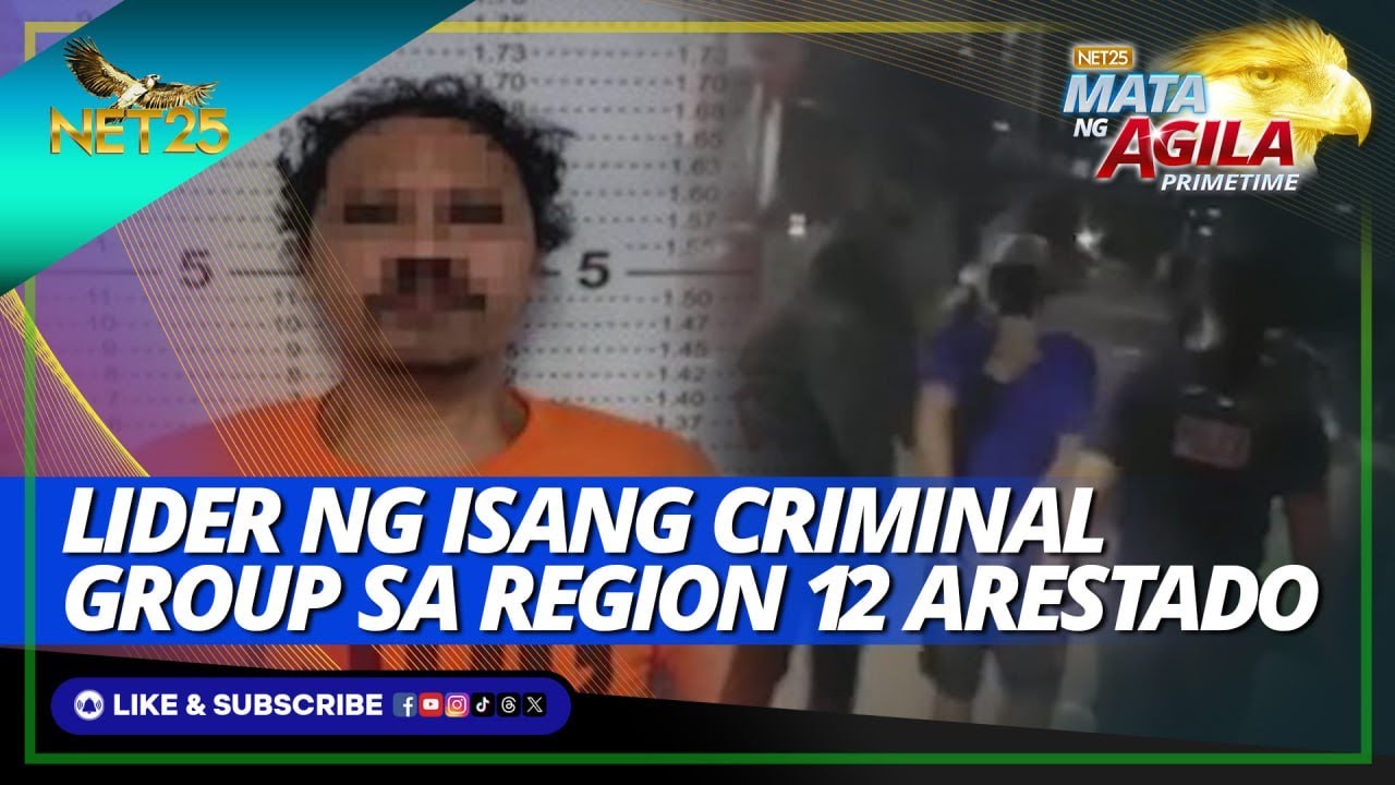 Lider Ng Isang Criminal Group Sa Region 12 Arestado Mata Ng Agila Lider Ng Isang Criminal Group Sa Region 12 Arestado Mata Ng Agila