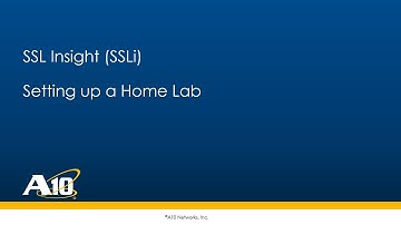 01 SSLi Lab - Setting up a Home Lab