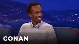 Barkhad Abdi Loved Working With Tom Hanks | CONAN on TBS Resimi