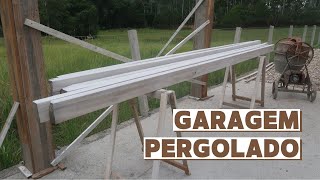 GARAGEM COM PERGOLADO - Pergolated Garage - Com Pinus Tratado