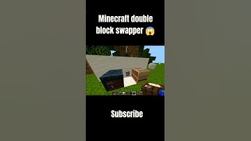 Minecraft double block swapper [Minecraft Cooper golem] #minecraft #shorts
