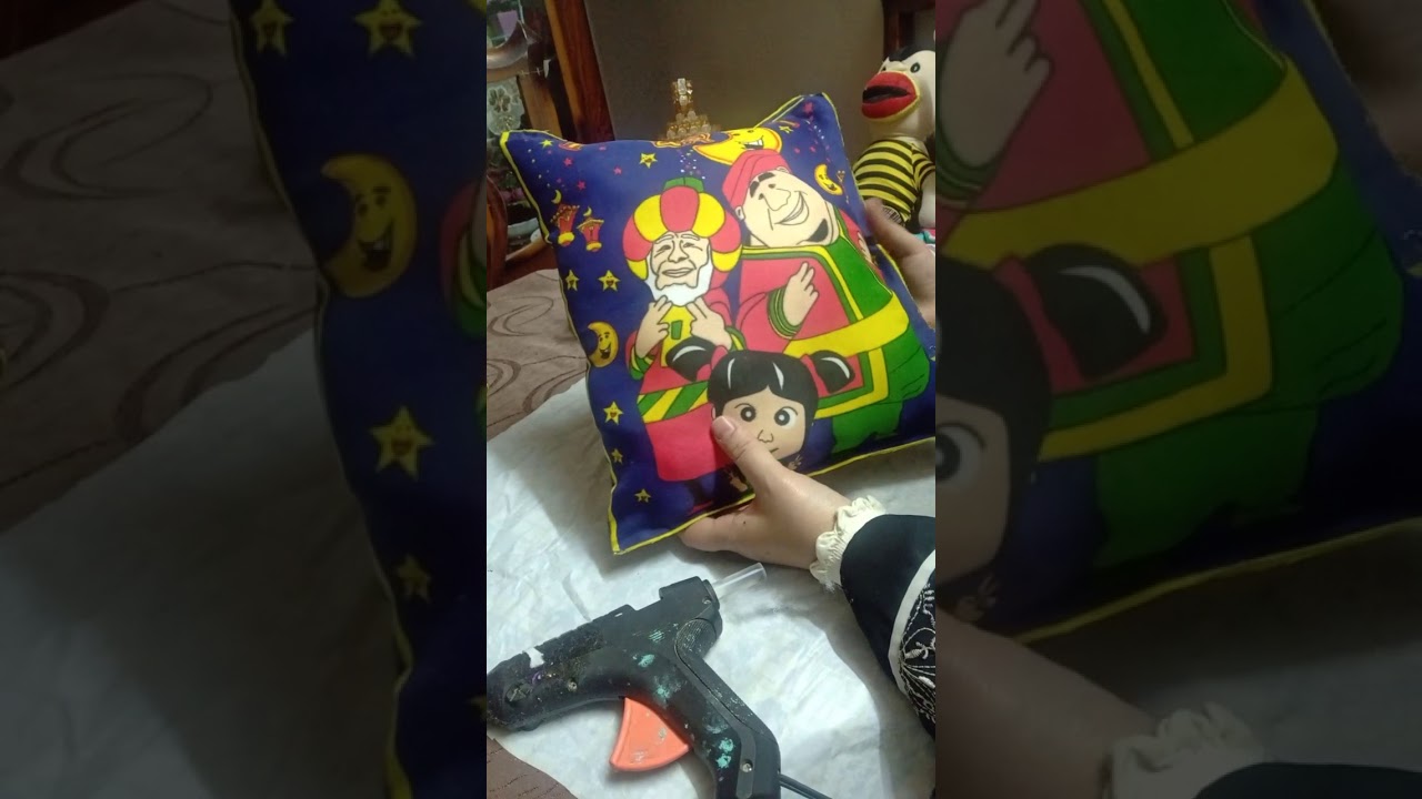 طريقة عمل كوشن أو خدادية رمضان🌟🌜 من قماش الخيامية YouTube