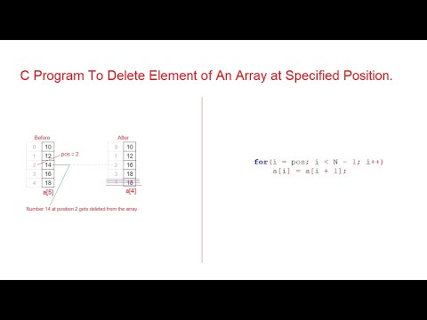 วีดีโอ: คุณจะลบองค์ประกอบออกจากอาร์เรย์ใน C ++ ได้อย่างไร