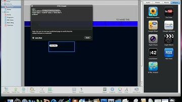 Making a website with iWeb 09 - Professional Hyperlinked Buttons Using HTML | AppleGateProductions