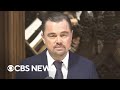 Watch: Leonardo DiCaprio shares his favorite memory of Jane Goodall at her funeral