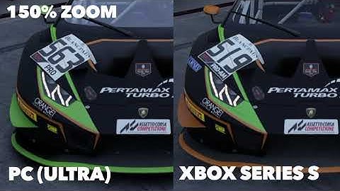 ACC PC(ULTRA) vs XBOX series S comparison