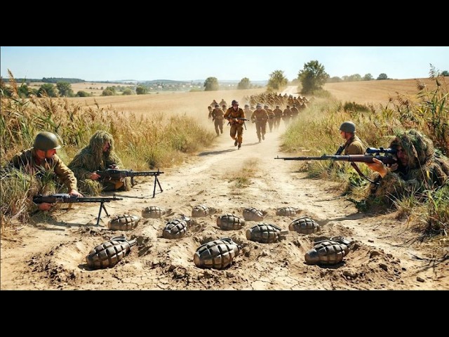 动作爽片:囂張日軍進村搜刮,結果一腳踩中連環雷,下秒漫天飛人