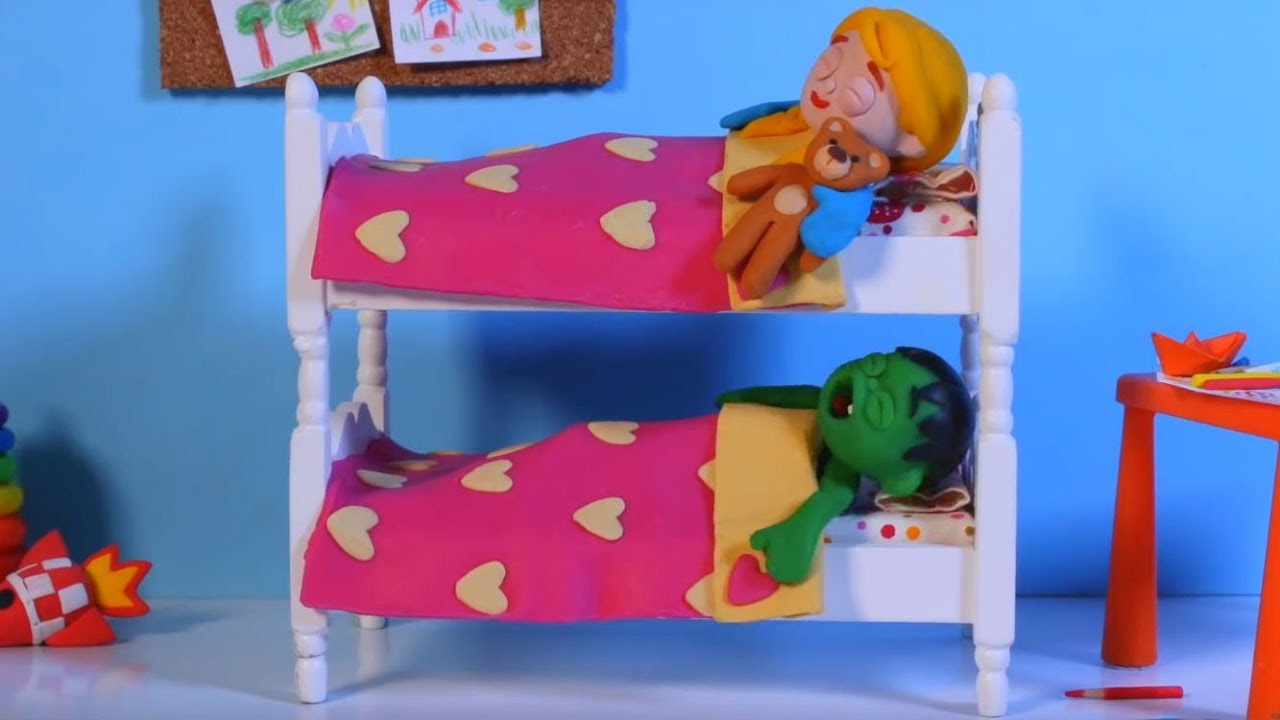 Kids Sleeping In Bunk Beds Cartoons, Cartoon Bunk Beds