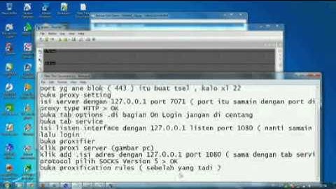 cara setting ssh dengan bitvise + proxifier