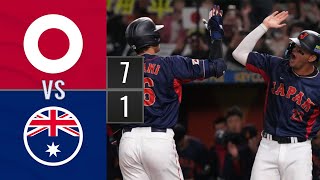 Resumen Japón vs Australia | Clásico Mundial 2023 12-mar