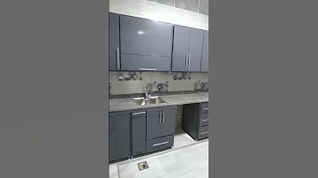 مطبخ ألوميتال كلادينج رصاصي غامق Kitchen Cabinet Grey Kitchen مطابخ مطبخ كلادينج رصاصي Design 