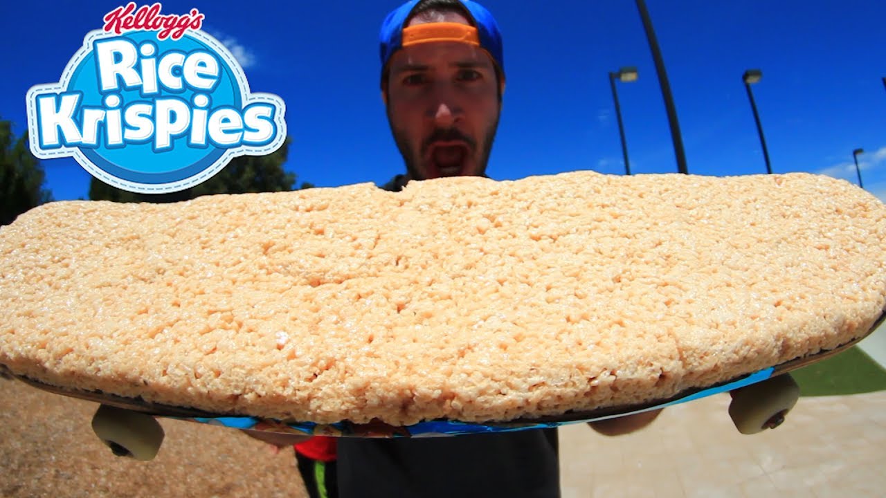 EDIBLE RICE KRISPIES SKATEBOARD!
