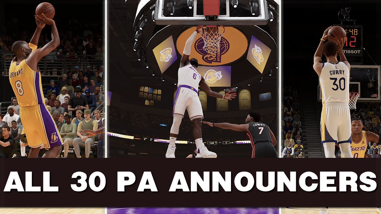 NBA 2K23 [PS5] Gameplay - All 30 PA Announcers | Scoring With Every Team [4K60FPS]