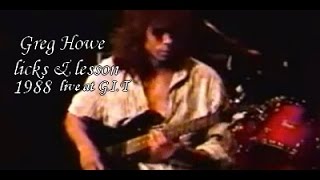 Greg Howe - Lesson & Licks (1988) live at GIT, Los Angeles, CA