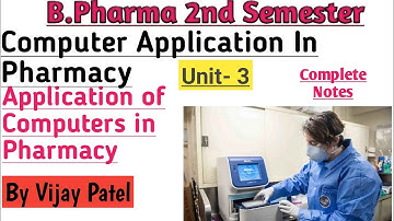 Application of Computer in Pharmacy notes | Computer Application In Pharmacy| B.Pharma 2 Semester