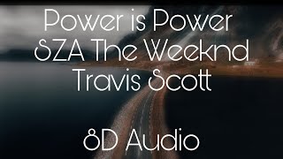 Power is Power - SZA, The Weeknd, Travis Scott || 8D Audio.