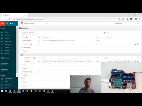 Develop a simple GPIO-to-Cloud application with Octave and mangOH