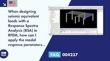 FAQ 004237 | When designing seismic equivalent loads with a Response Spectra Analysis (RSA) in RF...