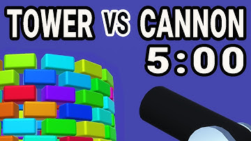 3D Tower Destruction - 5 Minute Visual Countdown Timer