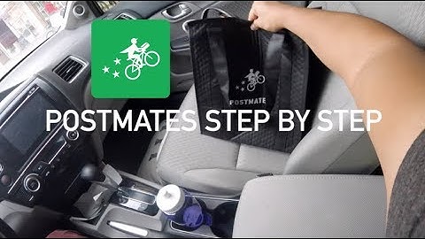 HOW TO USE POSTMATES DRIVER APP STEP BY STEP