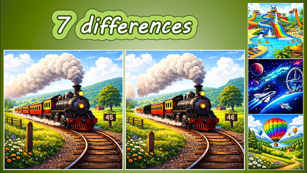 Spot the Difference – 4 Visual Tests (#2)