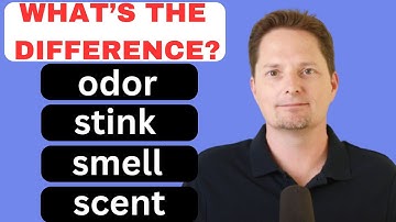 EASY ENGLISH,  Comprehensible input, CONFUSING VOCABULARY, scent, odor, stink, smell, smelly, stinky