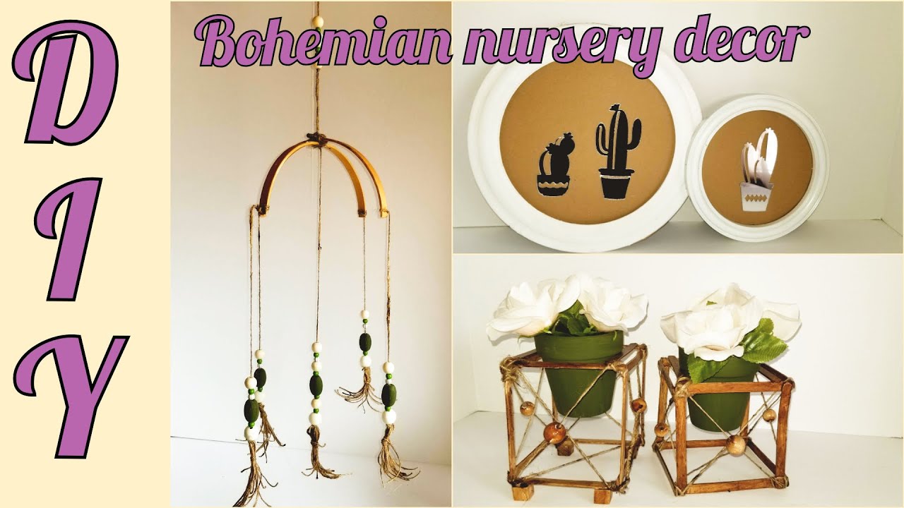 DIY Boho nursery decor 🏡 DIY boho dollar tree decor 🏡  diy home decor