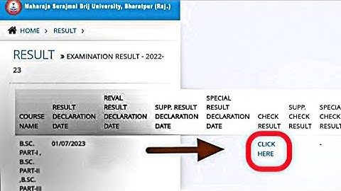 Msbu Bsc, Ba Result 2023 | BrijUniversity Bsc Result Declared 2022-23 | Msbu result 2023 #8503059155