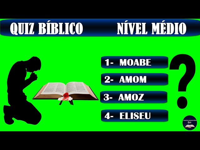 Questões Bíblica  25 Perguntas e Respostas Nível Fácil e Médio - Quiz  Bíblico #04 