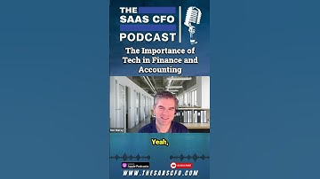 What is the Importance of Tech in Finance and Accounting?  #podcast #saas #accounting #shorts