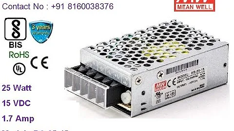 RS-25-15 Meanwell SMPS Power Supply