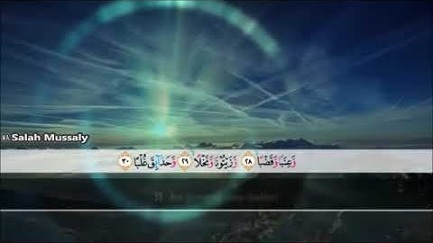 مجموعة من التلاوات الهادئة للقارئ الشيخ صلاح المصلى جزء عم - تلاوات مختارة
