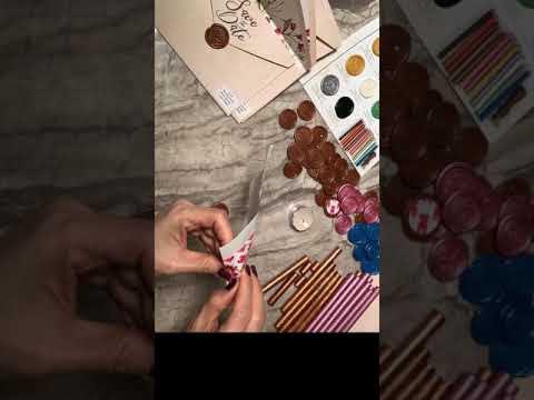 Video Thiệp cưới hiện đại kết hợp tem niêm phong sáp theo... - youtube