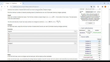 Codeforces Round 934 (Div. 2)  A. Destroying Bridges Full AC