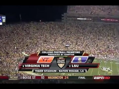 2007 #9 Virginia Tech @ #2 LSU No Huddle