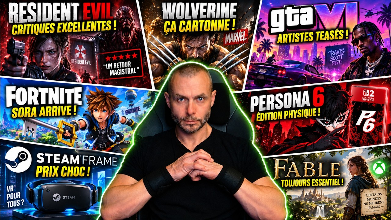🔥ACTU GAMING DU JOUR (17 Septembre): GTA VI : Travis Scott TEASE sa présence! Resident Evil CARTONNE