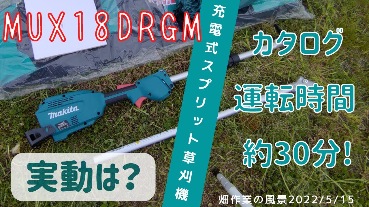 草刈機 マキタ 18v 充電式 スプリット【MUX18DRGM】買ってみて刈って 
