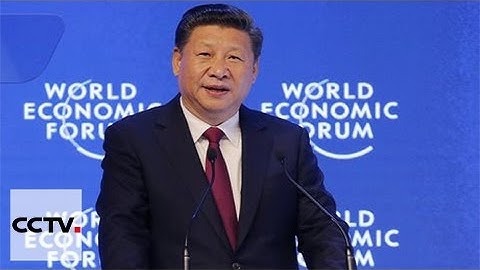 Chinese President Xi Jinping delivers keynote speech at WEF opening ceremony