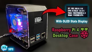 DIY Raspberry Pi Desktop Tower Case with OLED Stats Display | ICECUBE Tower Cooler