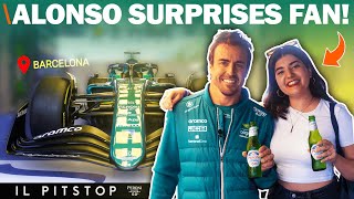 Fernando Alonso surprises an F1 fan! 🔥