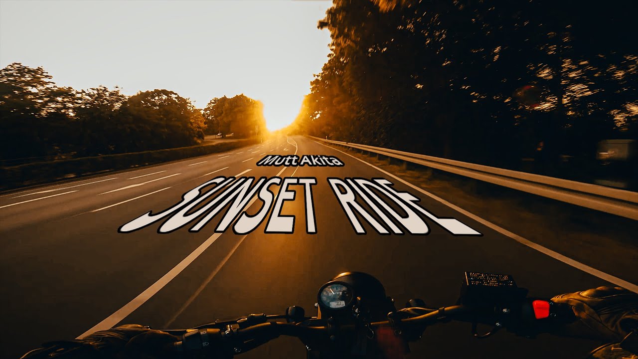 SUNSET RIDE - MUTT AKITA - POV Pure Sound 4k