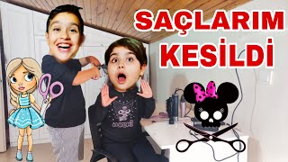 Zeynep Saçini Kesti̇rmek İstedi̇ Mustafa Eren Kuaför Oldu Resimi