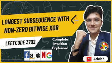 Longest Subsequence With Non-Zero Bitwise XOR | LeetCode 3702 | Weekly Contest 470